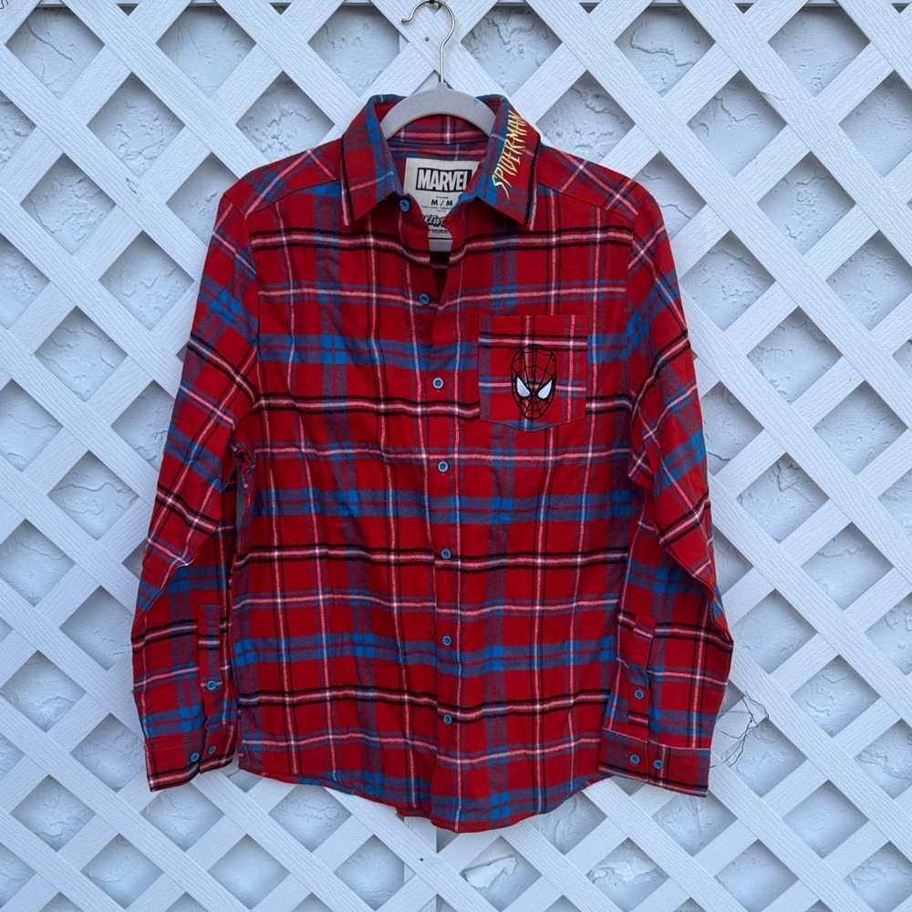 Cakeworthy Spider-Man Flannel Button Down